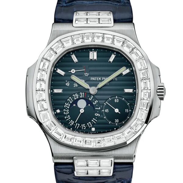 Branded Nautilus Blue Diamonds Men Watch 27 - Image 2