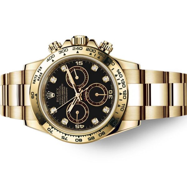 Royal Watch Cosmograph Daytona Oyster, Gold Black - Image 3