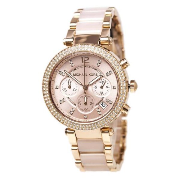 Royal Watch - Parker Rose Gold-Plated Chronograph Mk5896
